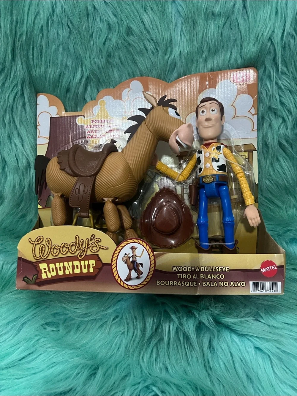 New Woody's Roundup Woody & Bullseye Toy Set - Brown & Blue
